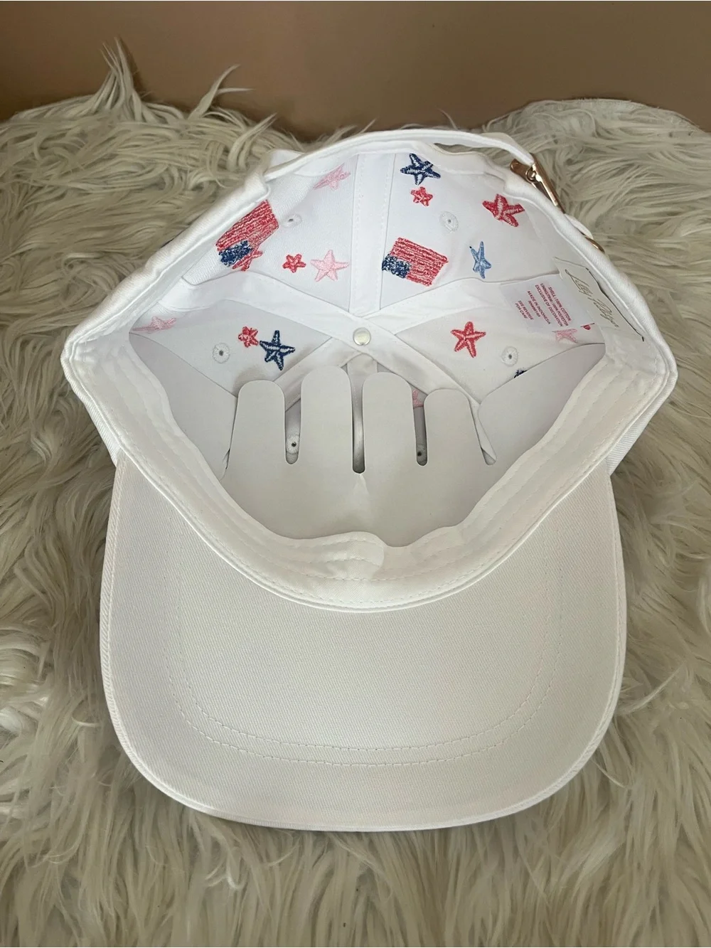 {Lilly Pulitzer} Embroidered Logo Hat in Resort White It's A 250th Celebration